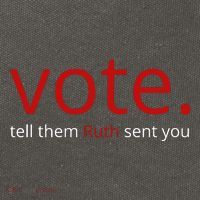 Vote Tell Them Ruth Sent You Funny American Cotton Canvas Backpack