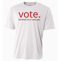 Vote Tell Them Ruth Sent You Funny American Cooling Performance Crew T-Shirt