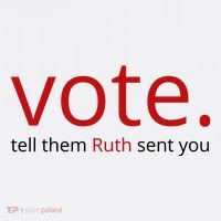Vote Tell Them Ruth Sent You Funny American Sustainable Bucket Hat