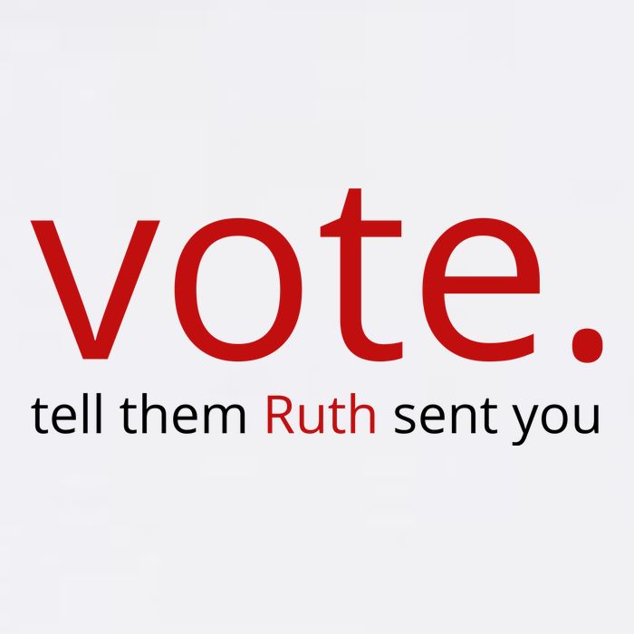 Vote Tell Them Ruth Sent You Funny American Wool Snapback Cap