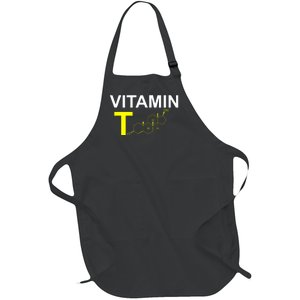 Vitamin T Testosterone Bodybuilding Weightlifting Full-Length Apron With Pockets