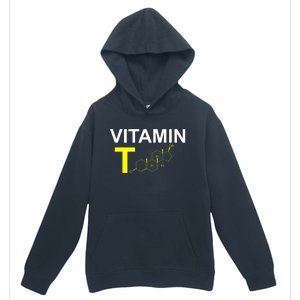 Vitamin T Testosterone Bodybuilding Weightlifting Urban Pullover Hoodie