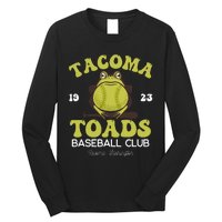 Vintage Tacoma Toads Retro Minor League Baseball Team Long Sleeve Shirt