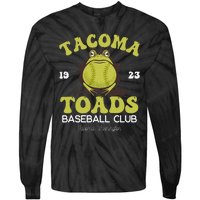 Vintage Tacoma Toads Retro Minor League Baseball Team Tie-Dye Long Sleeve Shirt