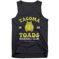 Vintage Tacoma Toads Retro Minor League Baseball Team Tank Top