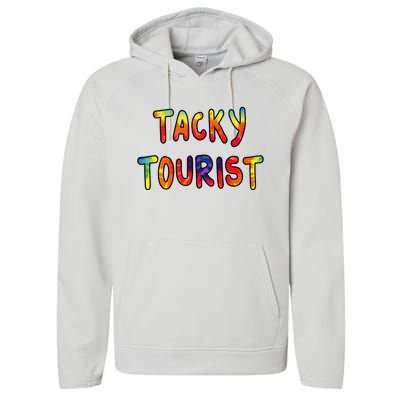 Vacation Tacky Tourist Costume Tie Dye Tacky Traveler Day Performance Fleece Hoodie