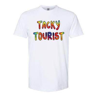 Vacation Tacky Tourist Costume Tie Dye Tacky Traveler Day Softstyle® CVC T-Shirt