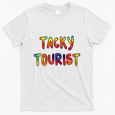 Vacation Tacky Tourist Costume Tie Dye Tacky Traveler Day T-Shirt