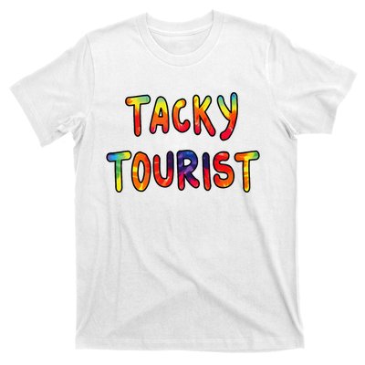 Vacation Tacky Tourist Costume Tie Dye Tacky Traveler Day T-Shirt