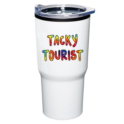 Vacation Tacky Tourist Costume Tie Dye Tacky Traveler Day Tumbler