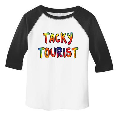 Vacation Tacky Tourist Costume Tie Dye Tacky Traveler Day Toddler Fine Jersey T-Shirt