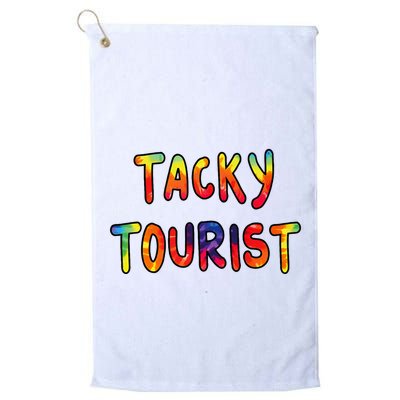 Vacation Tacky Tourist Costume Tie Dye Tacky Traveler Day Golf Towel