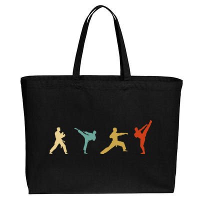 Vintage Taekwondo Tae Kwon Do Fighter Cotton Canvas Jumbo Tote