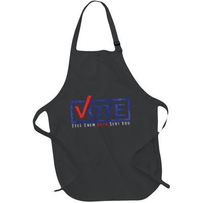 Vote Tell Them Ruth Sent You Feminist Distressed Full-Length Apron With Pockets