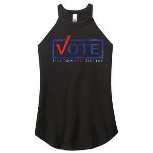 Vote Tell Them Ruth Sent You Feminist Distressed Women's Perfect Tri Rocker Tank