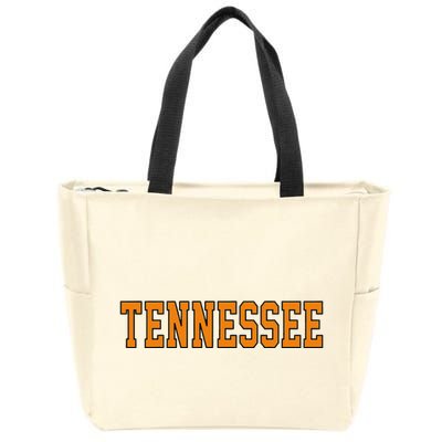 Vintage Tennessee Tennessee Women Retro Orange Zip Tote Bag