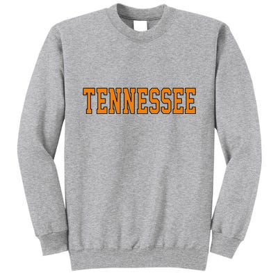 Vintage Tennessee Tennessee Women Retro Orange Tall Sweatshirt