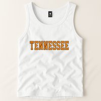 Vintage Tennessee Tennessee Women Retro Orange Tank Top
