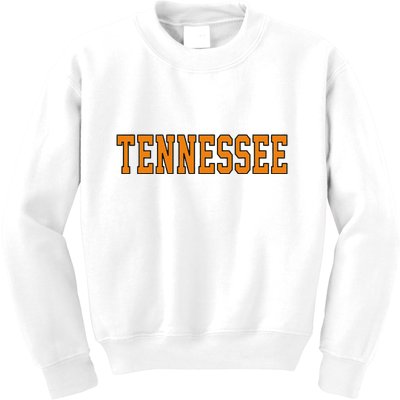 Vintage Tennessee Tennessee Women Retro Orange Kids Sweatshirt