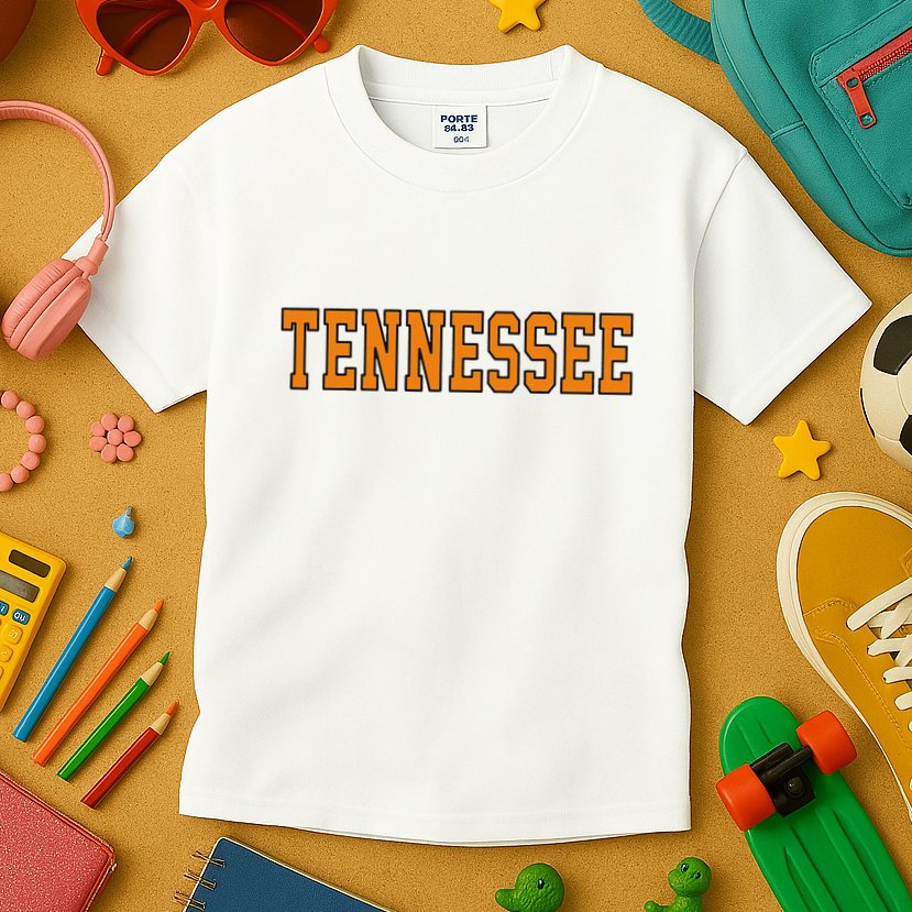 Vintage Tennessee Tennessee Women Retro Orange Kids T-Shirt