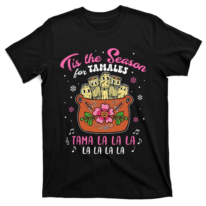 Vintage Tis The Season For Tamales Christmas Mexican Food T-Shirt