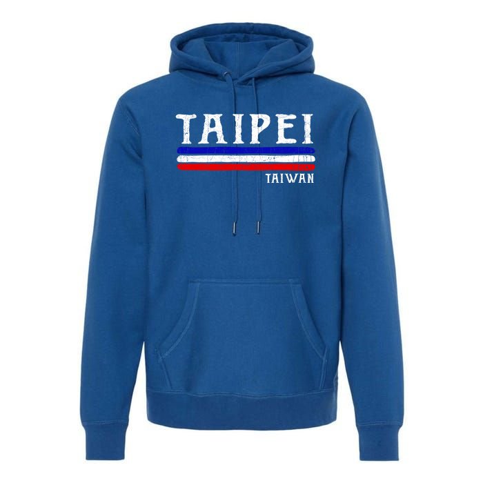 Vintage Taipei Taiwan Gift Premium Hoodie