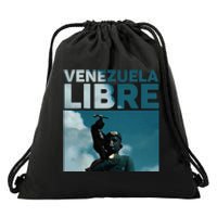 Venezuela To The End Fall Of The Statue Of Chavez Drawstring Bag