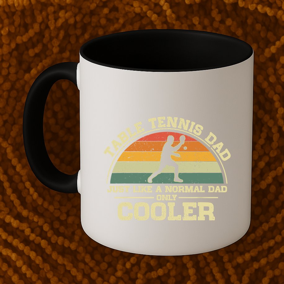 Vintage Table Tennis Dad Just Like A Normal Dad Only Cooler Mug
