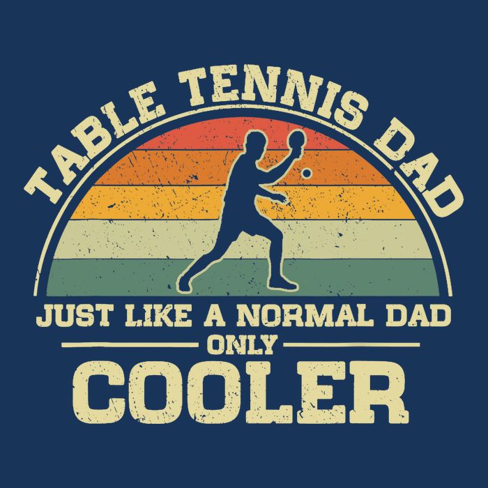 Vintage Table Tennis Dad Just Like A Normal Dad Only Cooler Button
