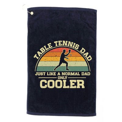 Vintage Table Tennis Dad Just Like A Normal Dad Only Cooler Golf Towel