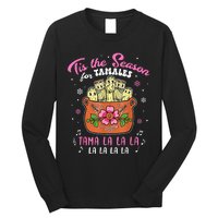 Vintage Tis The Season For Tamales Christmas Mexican Food Long Sleeve Shirt