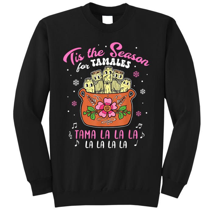 Vintage Tis The Season For Tamales Christmas Mexican Food Sweatshirt