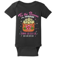 Vintage Tis The Season For Tamales Christmas Mexican Food Baby Bodysuit