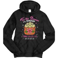 Vintage Tis The Season For Tamales Christmas Mexican Food Tie Dye Hoodie