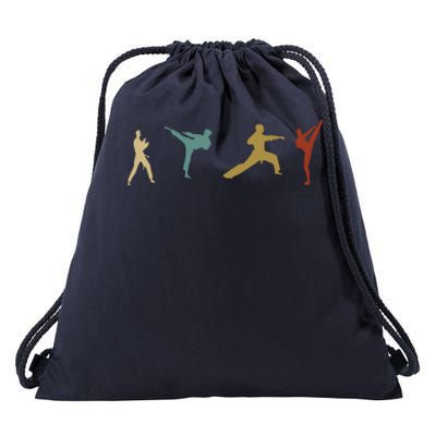 Vintage Taekwondo Tae Kwon Do Fighter Drawstring Bag