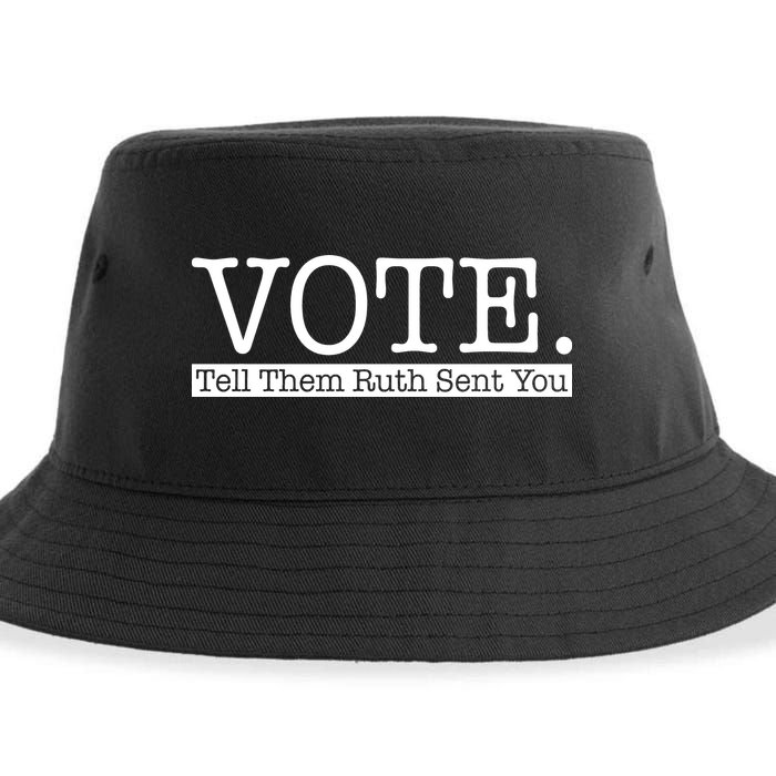 Vote Tell Them Ruth Sent You Election Squad Rbg Ruth Bader Ginsburg Sustainable Bucket Hat