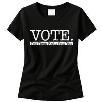 Vote Tell Them Ruth Sent You Election Squad Rbg Ruth Bader Ginsburg Womens T-Shirt
