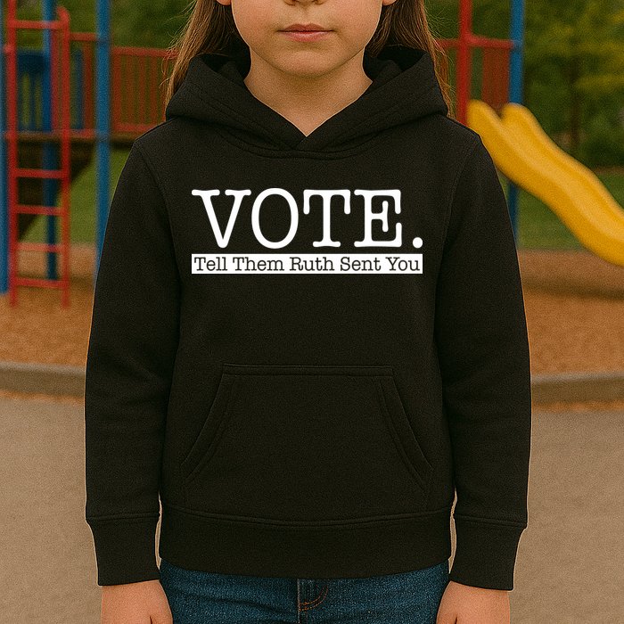 Vote Tell Them Ruth Sent You Election Squad Rbg Ruth Bader Ginsburg Kids Hoodie