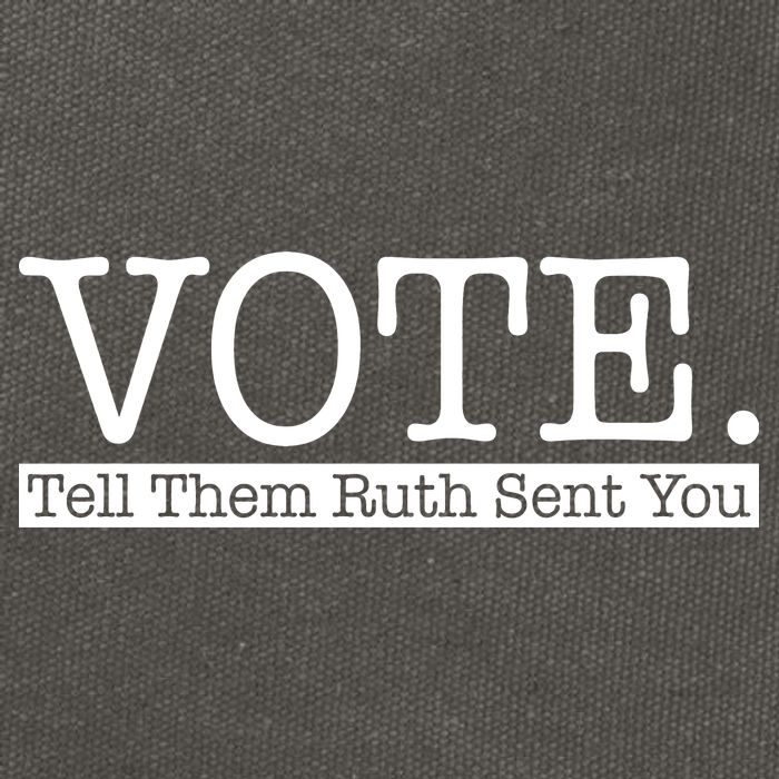 Vote Tell Them Ruth Sent You Election Squad Rbg Ruth Bader Ginsburg Cotton Canvas Backpack