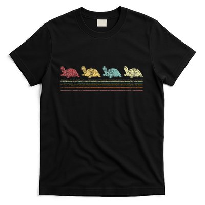 Vintage Tortoises Turtle Lover Funny Tortoise Retro T-Shirt