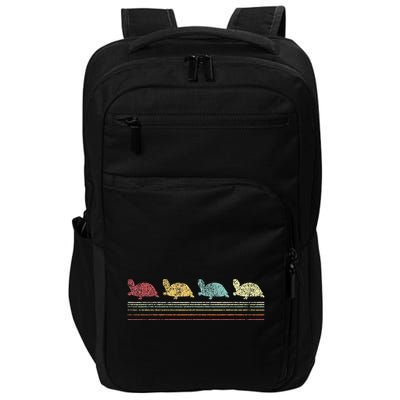 Vintage Tortoises Turtle Lover Funny Tortoise Retro Impact Tech Backpack