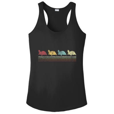 Vintage Tortoises Turtle Lover Funny Tortoise Retro Ladies PosiCharge Competitor Racerback Tank