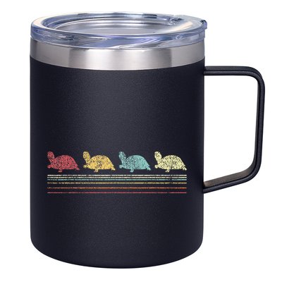 Vintage Tortoises Turtle Lover Funny Tortoise Retro 12oz Stainless Steel Coffee Mug