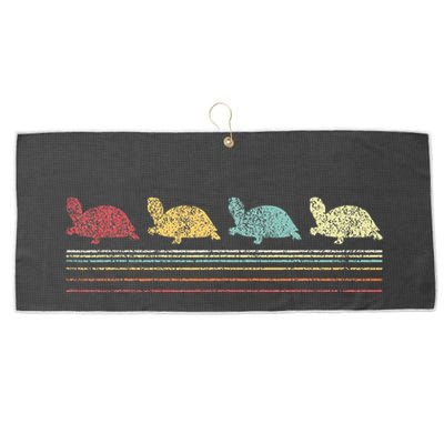 Vintage Tortoises Turtle Lover Funny Tortoise Retro Large Microfiber Waffle Golf Towel