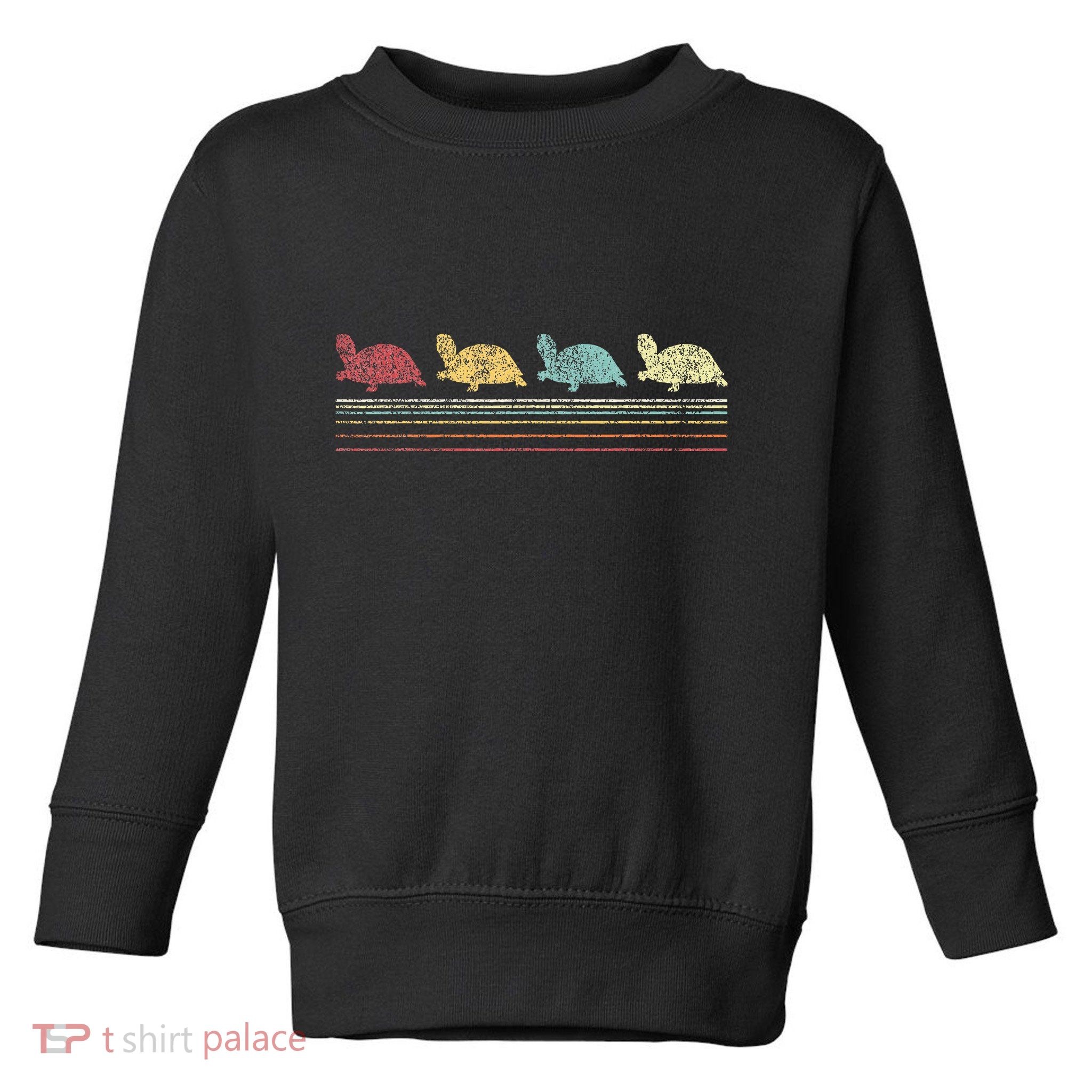 Vintage Tortoises Turtle Lover Funny Tortoise Retro Toddler Sweatshirt