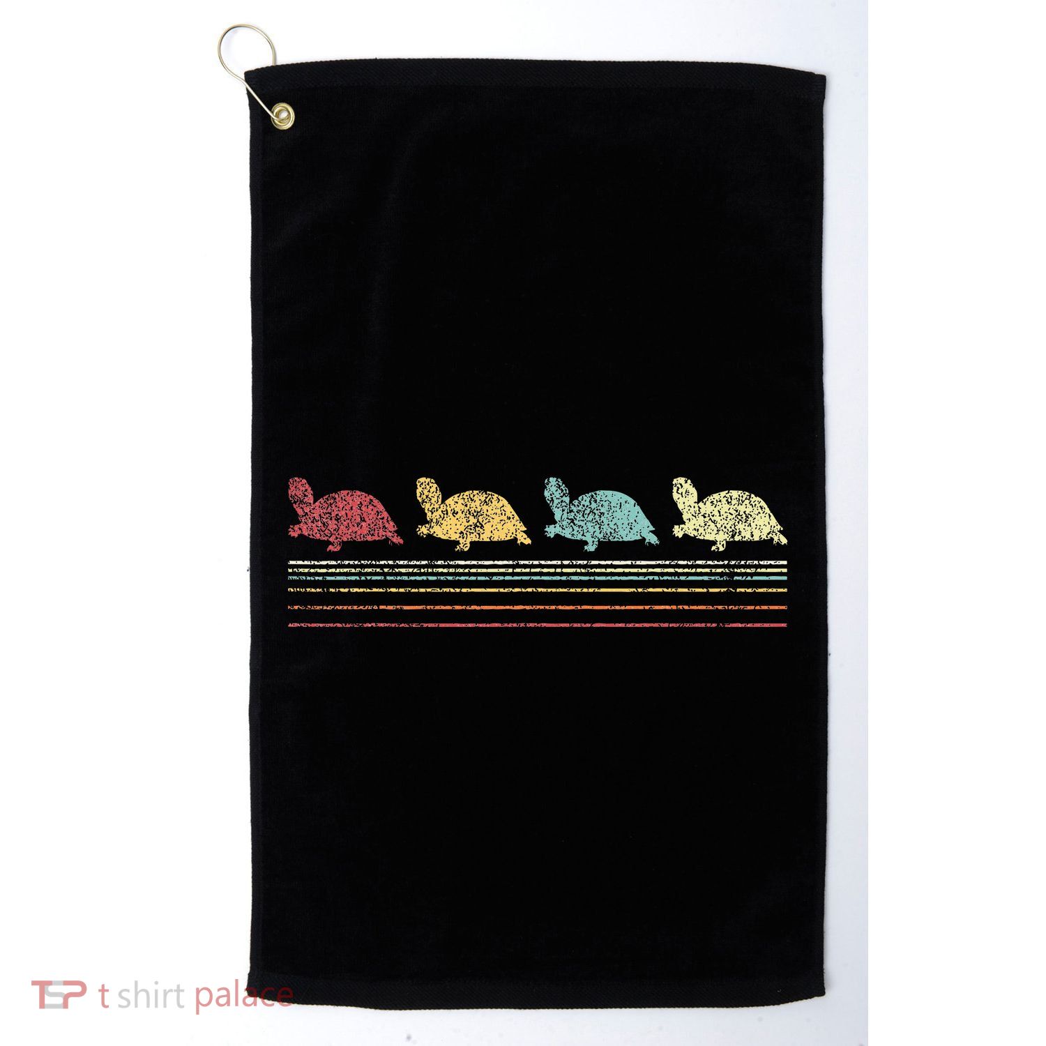 Vintage Tortoises Turtle Lover Funny Tortoise Retro Golf Towel