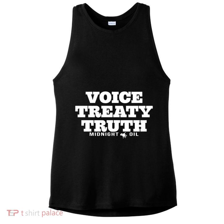 Voice Treaty Truth Midnight Oil Ladies PosiCharge Tri-Blend Wicking Tank