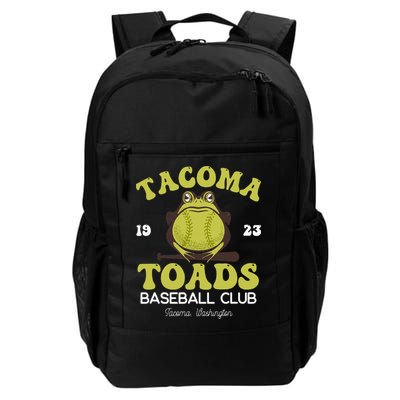 Vintage Tacoma Toads Retro Minor League Baseball Team Backpack