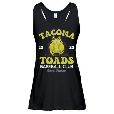 Vintage Tacoma Toads Retro Minor League Baseball Team Ladies Essential Flowy Tank