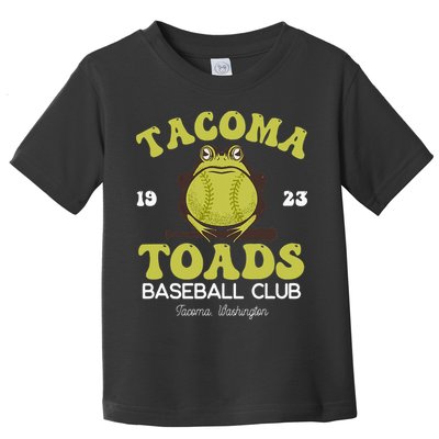Vintage Tacoma Toads Retro Minor League Baseball Team Toddler T-Shirt